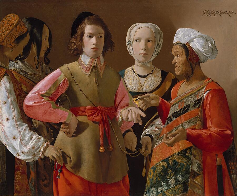 The Fortune Teller, from the 1630s Painting by Georges de La Tour The Fortune Teller, from the 1630s Painting by Georges de La Tour