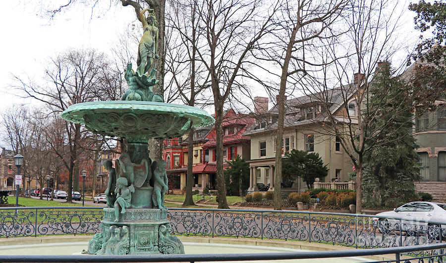 The Fountain at St. James Court in Old Louisville Kentucky 9661 Photograph by Jack Schultz