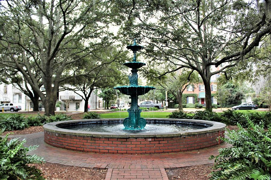 The Fountain in Lafayette Square Photograph by Carol McGrath Fine Art