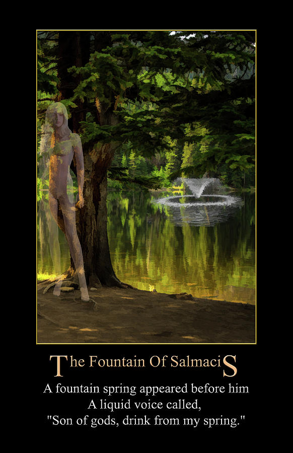 The Fountain of Salmacis by Genesis Digital Art by John Haldane