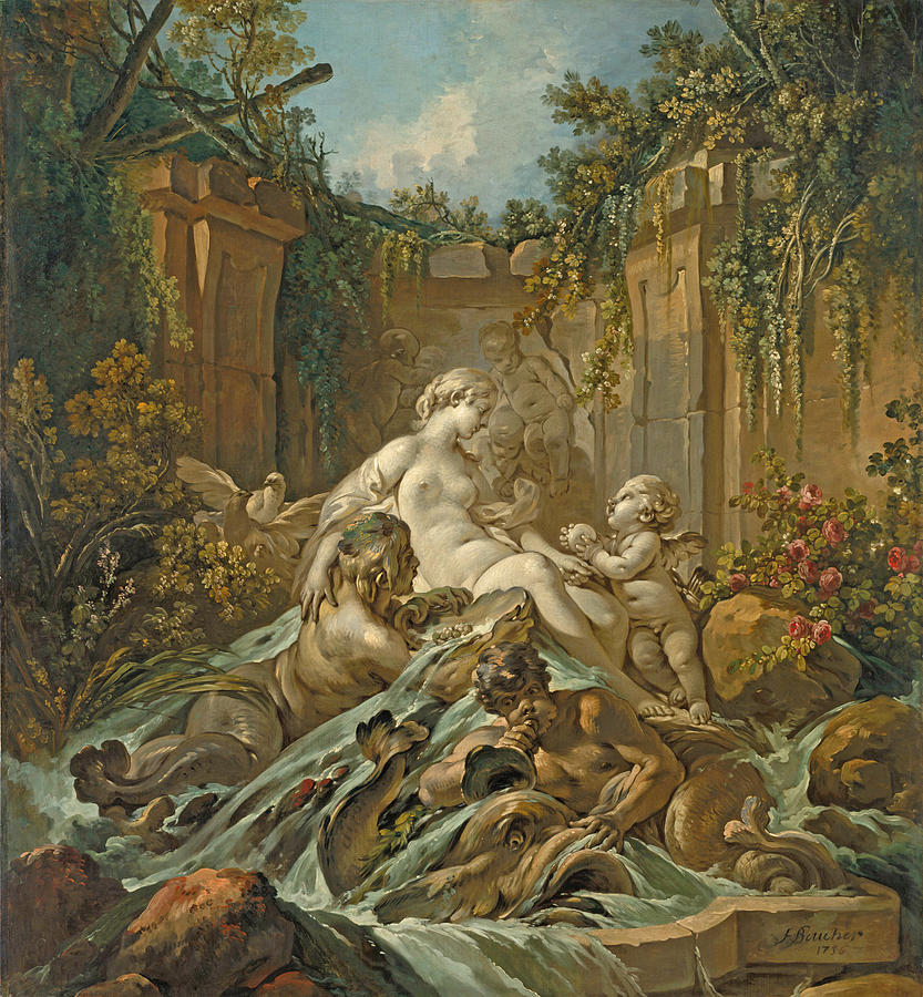 The Fountain of Venus Painting by Francois Boucher
