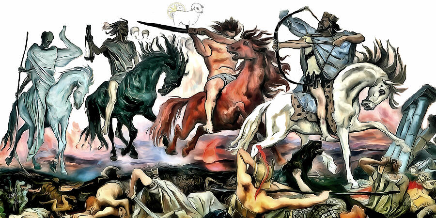 The Four Horsemen Digital Art by Pennie McCracken