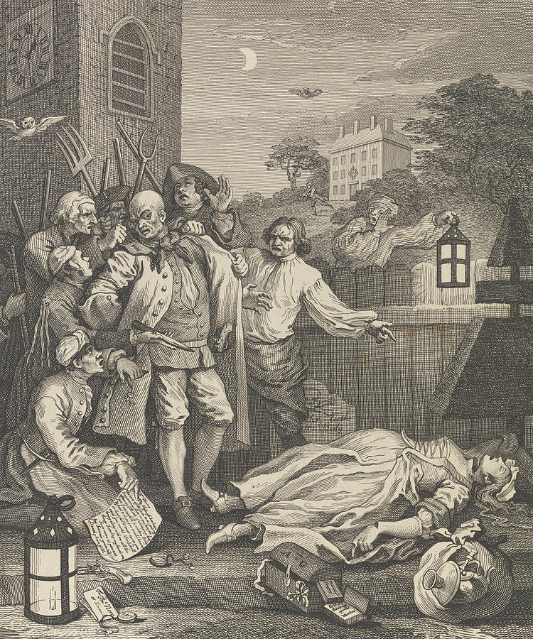 The Four Stages of Cruelty - Cruelty in Perfection Relief by William Hogarth