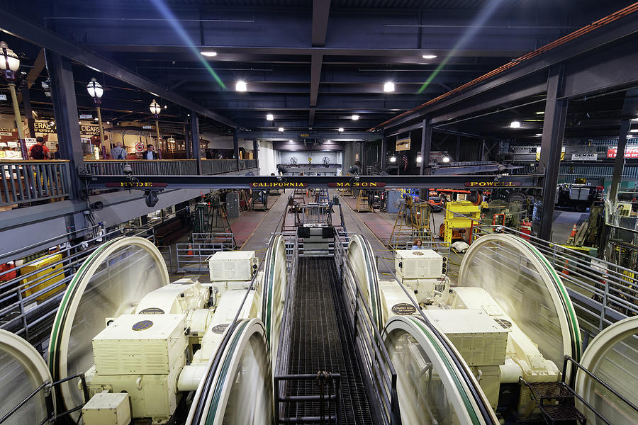 The Four Survivors -- Cable Car Museum in San Francisco, California Photograph by Darin Volpe