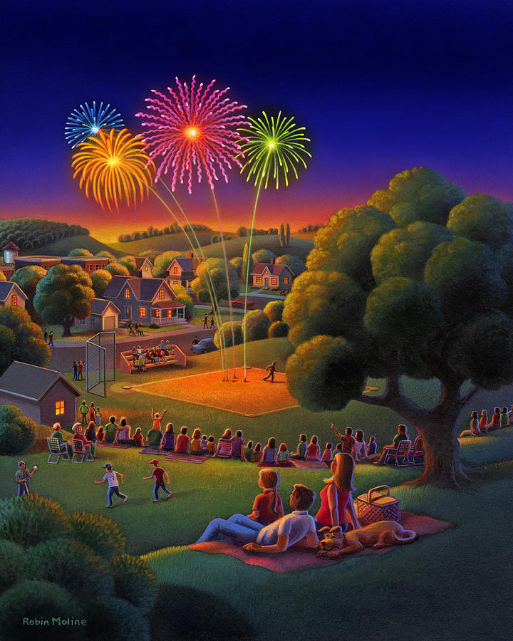 Fourth of July  Painting by Robin Moline
