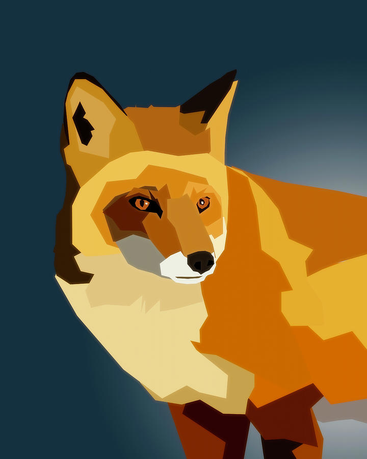 The Fox Digital Art by Dan Sproul