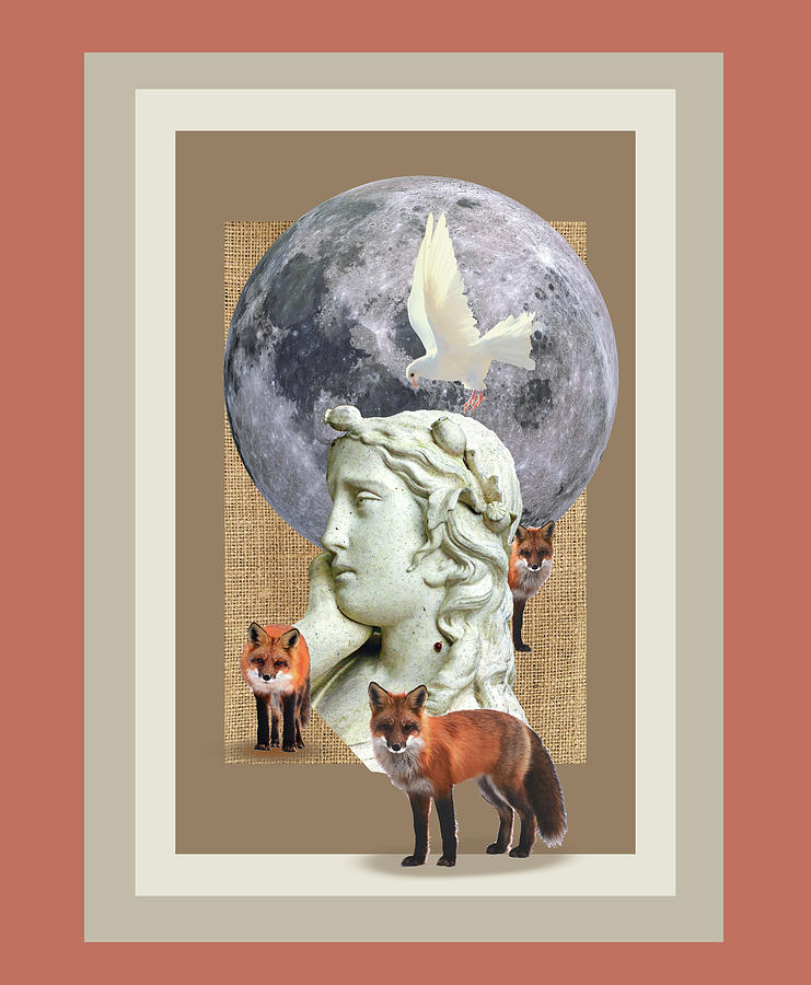 Fox Digital Art - The Fox Goddess by Nancy Merkle