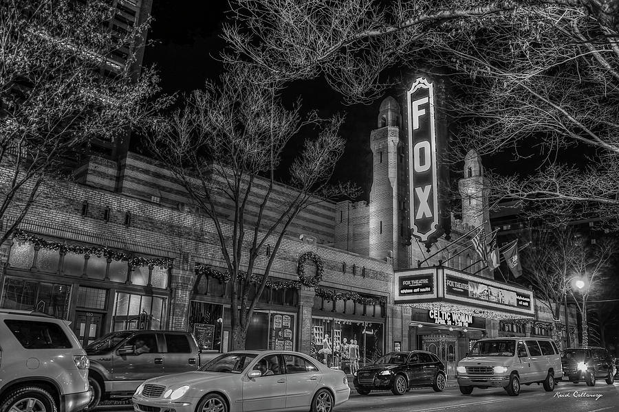 The Fox Theatre Movie Palace B W Fabulous Fox Atlanta Georgia Landmark Architectural Art Photograph by Reid Callaway