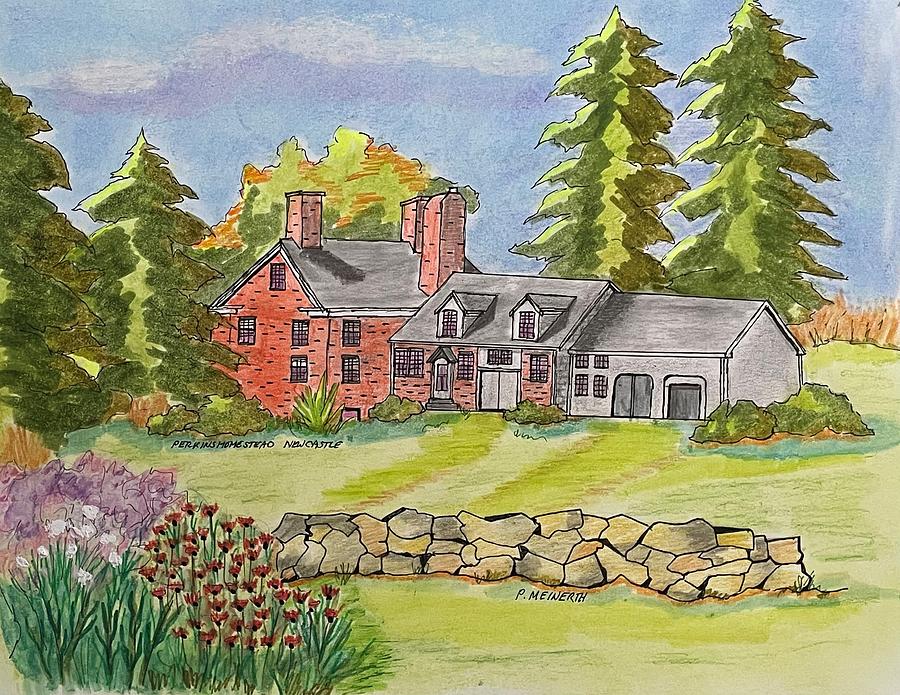 The Francis Perkins Center Drawing by Paul Meinerth