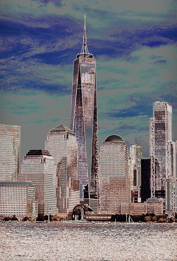 The Freedom Tower - Stylized Photograph by Allen Beatty