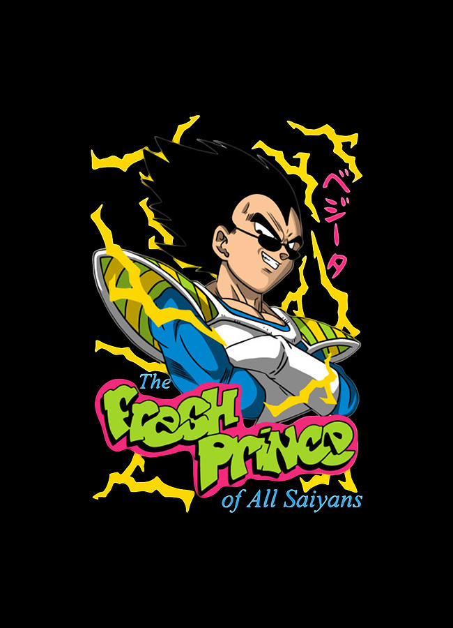 The Fresh Prince Of All Saiyans Digital Art by Ama Vista | Fine Art America