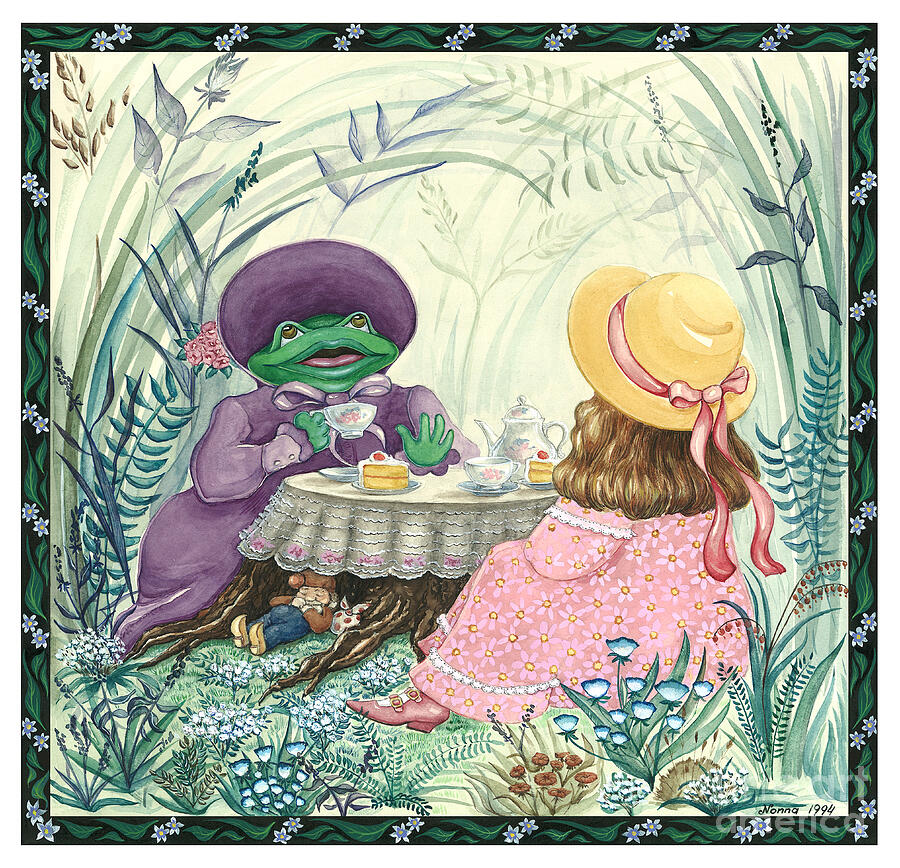Magic Painting - The frog and a girl by Nonna Mynatt