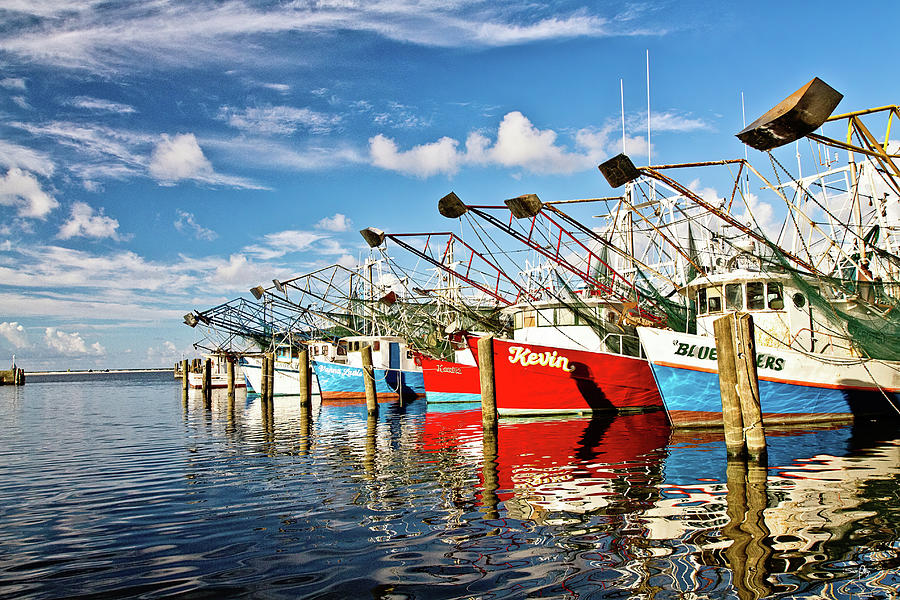 Shrimp Boat Photograph - The Front Line by Scott Pellegrin