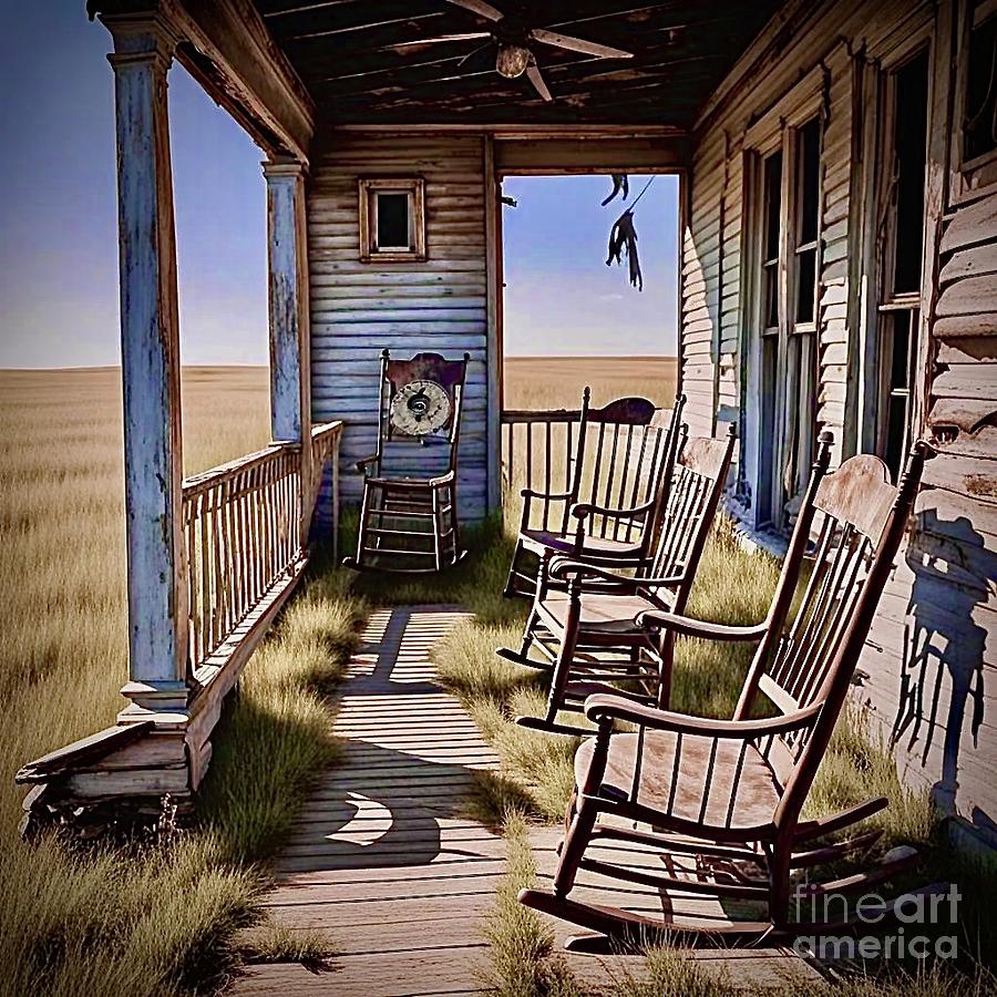 The Front Porch Digital Art by Karen Newell