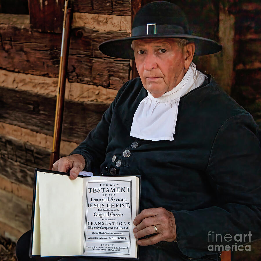 The Frontier Parson and his Bible Photograph by Shelia Hunt