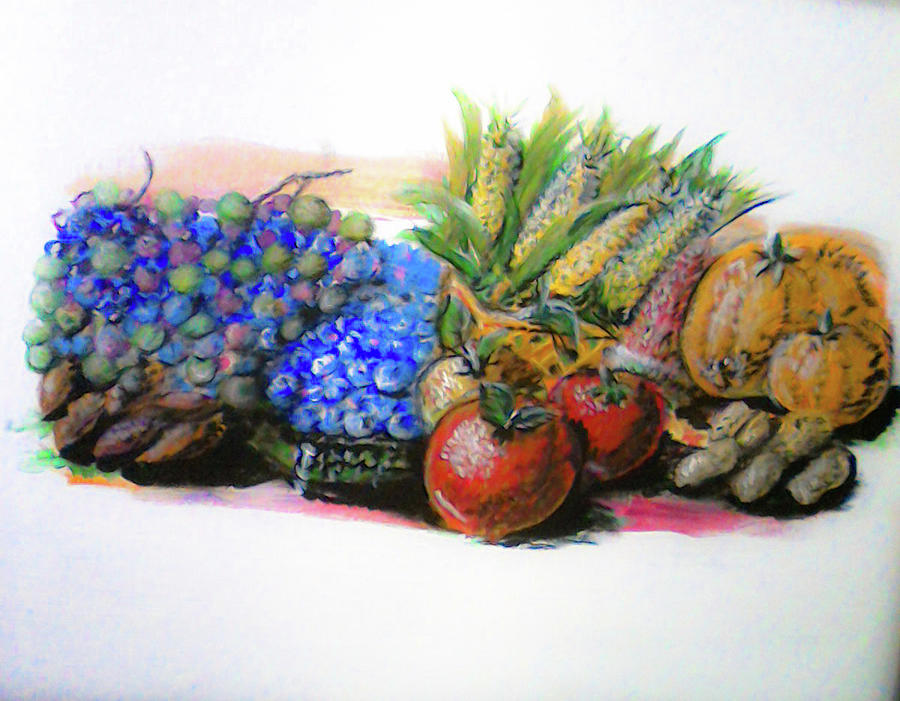 The Fruitstand-realististic Painting