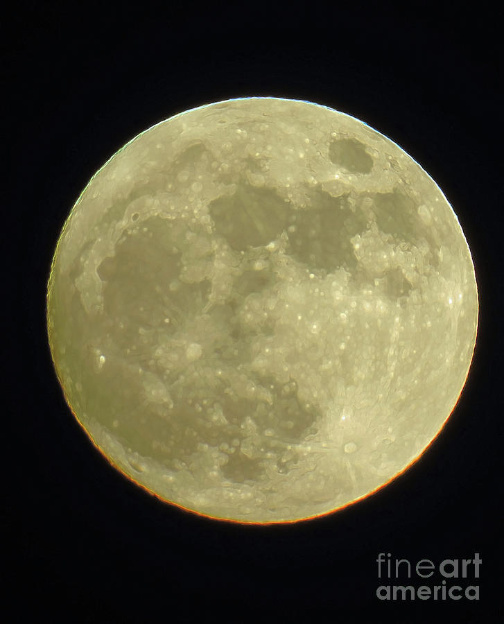 The Full Blue Moon October 31 2020 Photograph by D Hackett