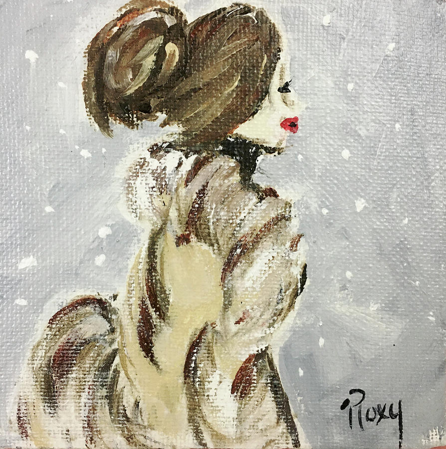The Fur Cloak Painting by Roxy Rich
