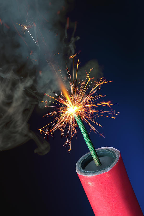 The fuse is lit. Fireworks or explosives Photograph by James Brey | Pixels