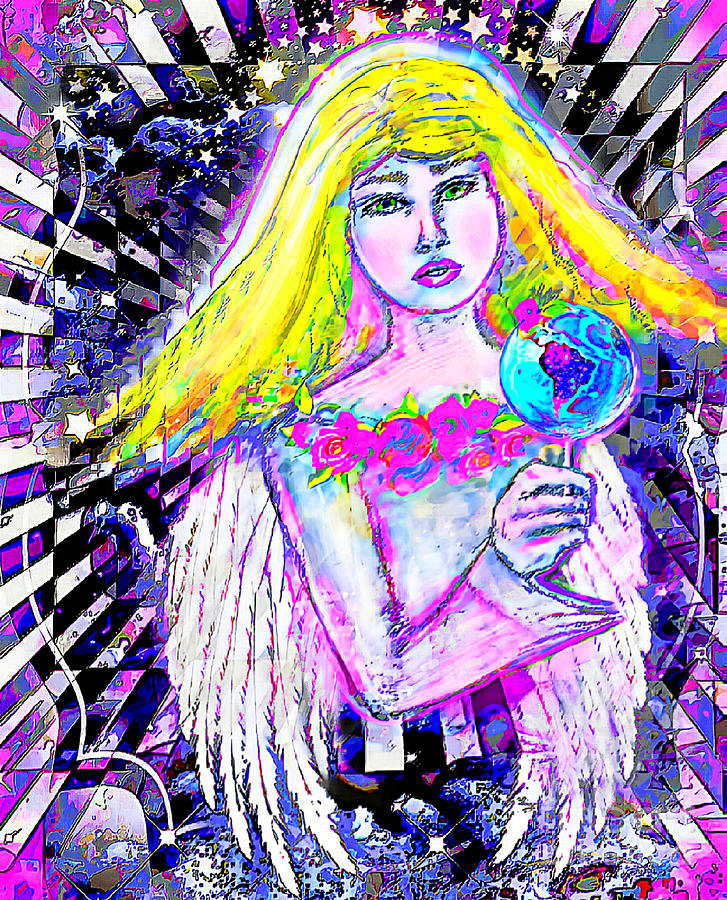 The Galactic Angel Digital Art by BelleAme Sommers - Fine Art America