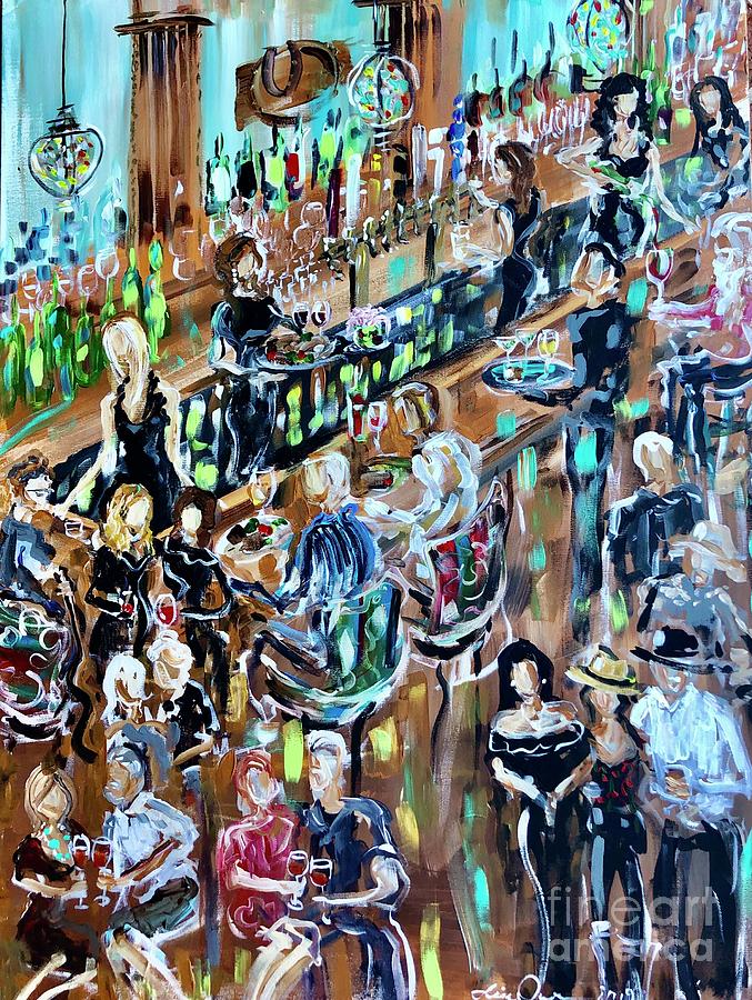 The Gambling Cowboy Painting by Lisa Owen