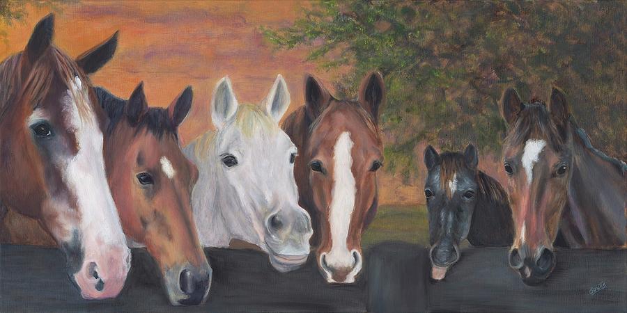 The Gangs All Here Painting by Deborah Butts