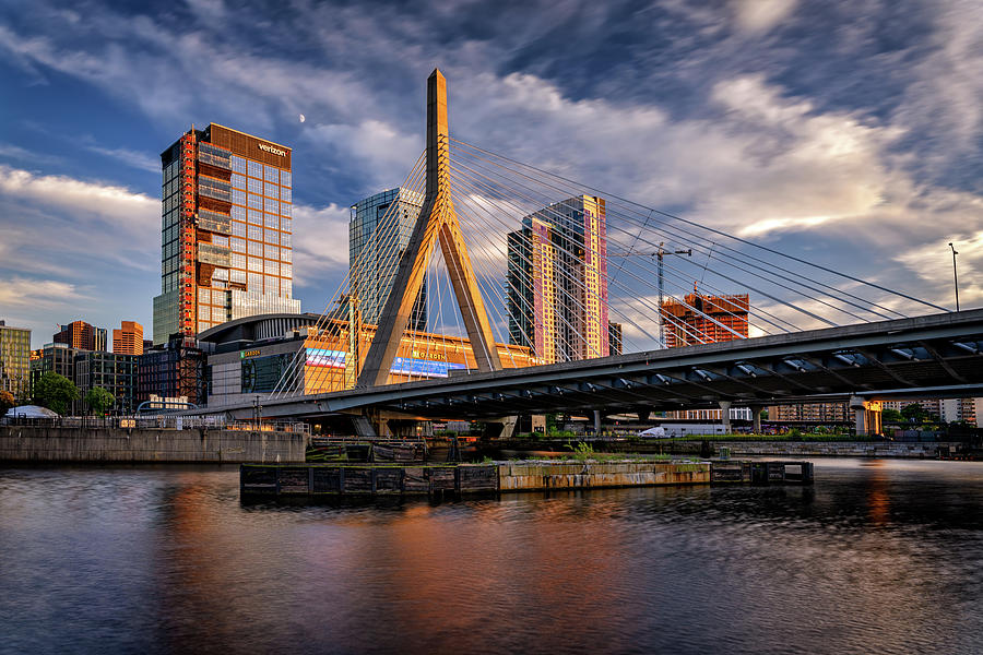 Boston Photograph - The Garden and The Bridge by Rick Berk