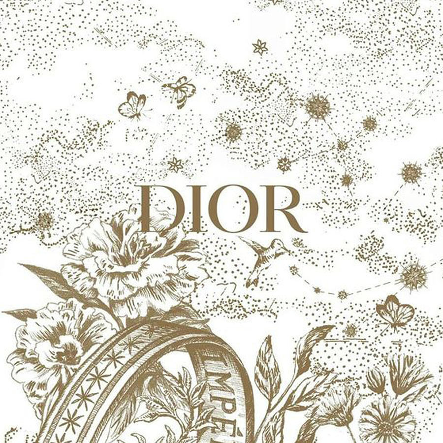 The Garden Dior Luxury Mixed Media by Cristal Runte - Pixels