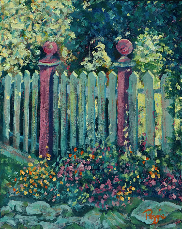 Painting-By the Garden Gate
