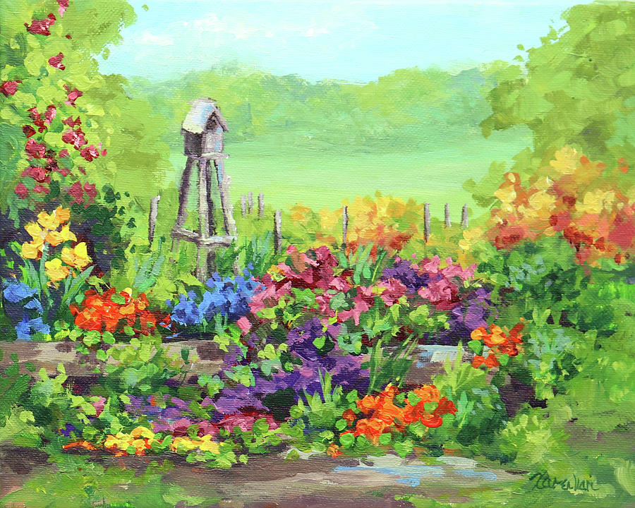 The Garden Painting by Karen Ilari