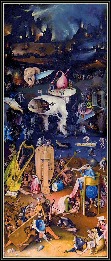 The Garden of Earthly Delights - Panel 3 out of 3 Painting by Hieronymus Bosch and George Art