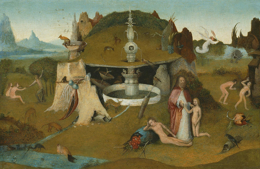 The Garden of Paradise Painting by Workshop of Hieronymus Bosch