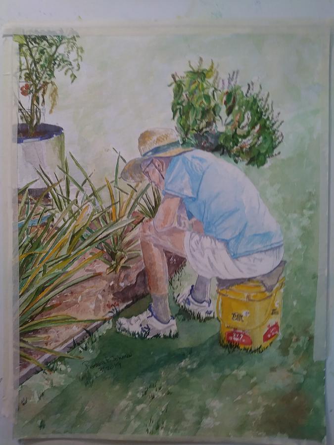 The Gardener Painting by Barbara F Johnson