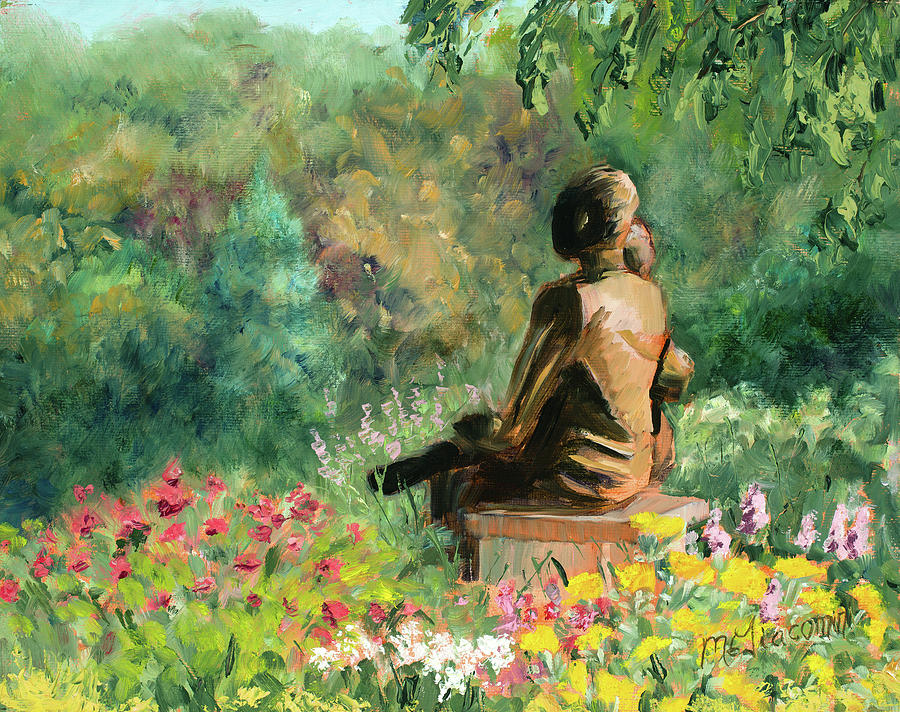Summer Painting - The Gardens by Mary Giacomini