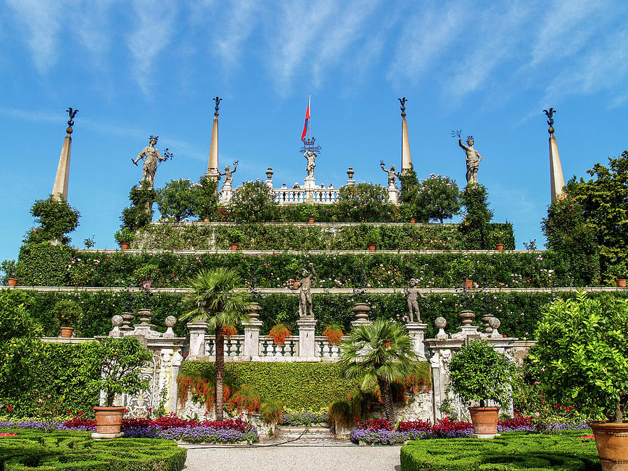 The Terraces of Isola Bella... Photograph by David Choate - Pixels