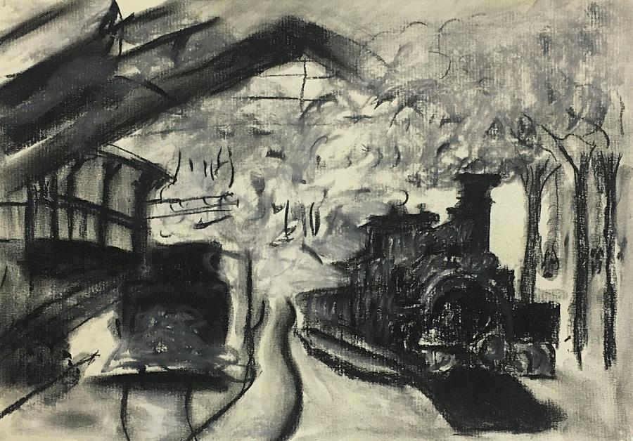 Pôster CLAUDE MONET - A rua de gare. Lazare 1877