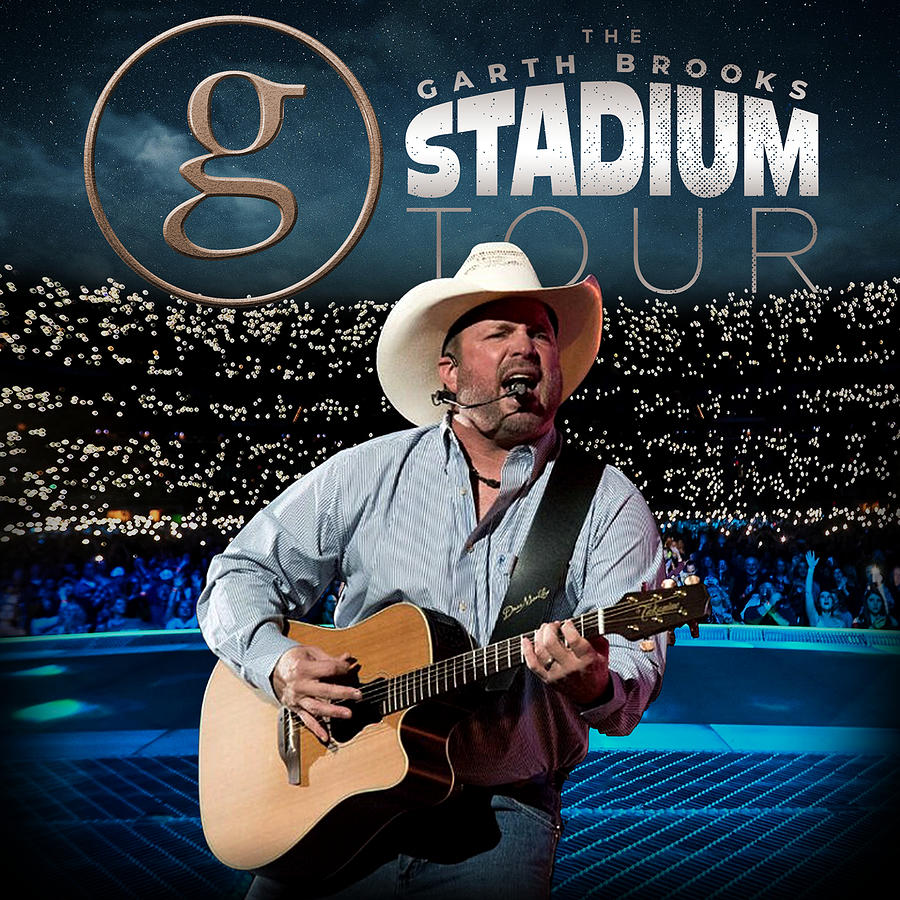 The Garth Brooks Stadium Tour 2022 Digital Art by Charles William - Pixels