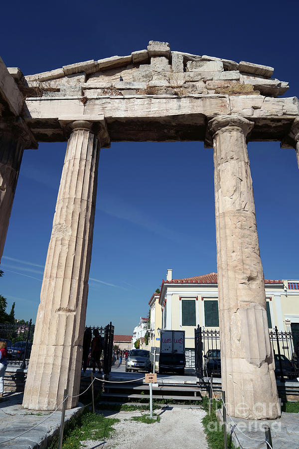 The Gate of Athina Archegetis in Roman Market II Photograph by George Atsametakis