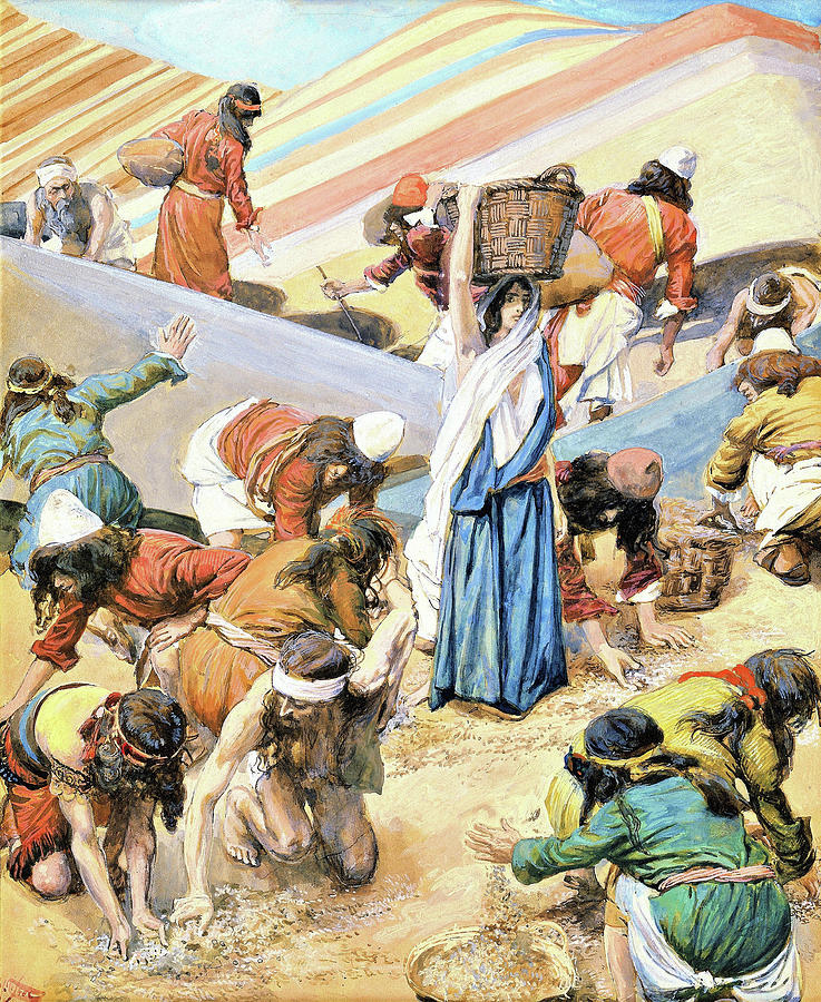 The Gathering of the Manna Digital Remastered Edition by James Tissot