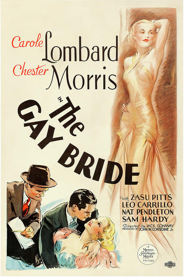 Carole Lombard Mixed Media - The Gay Bride, 1934 by Movie World Posters