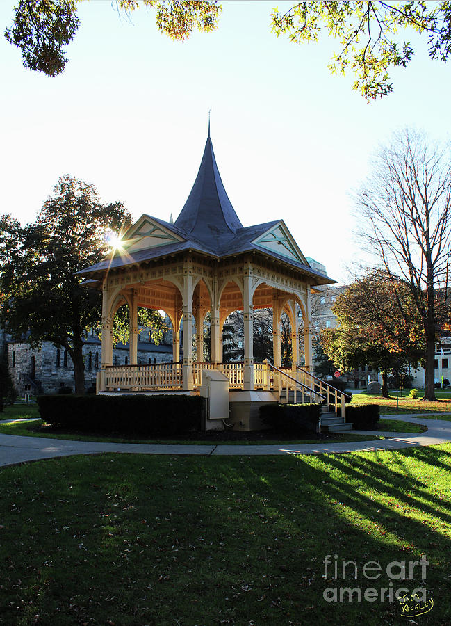 The Gazebo in Sayre Photograph by James Ackley
