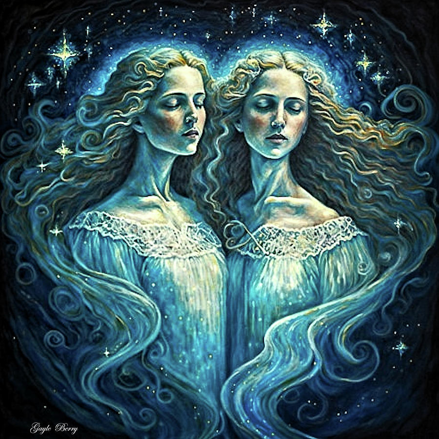 The Gemini Woman Mixed Media by Gayle Berry Fine Art America