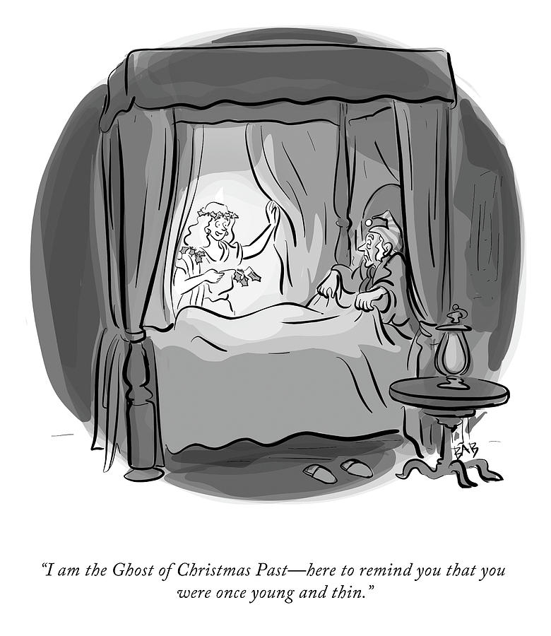 The Ghost of Christmas Past Drawing by Brooke Bourgeois