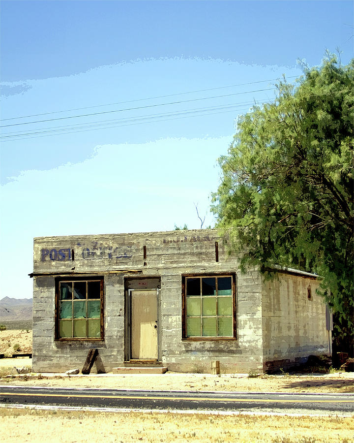 THE GHOST OF POST OFFICES PAST Amboy CA Photograph by William Dey