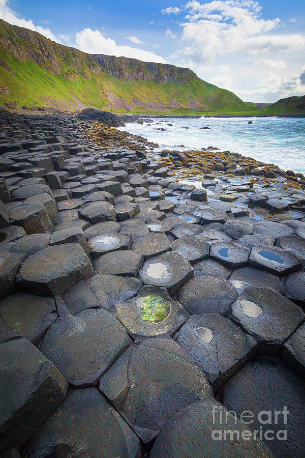 Architecture Photograph - The Giants Causeway - Staircase by Inge Johnsson