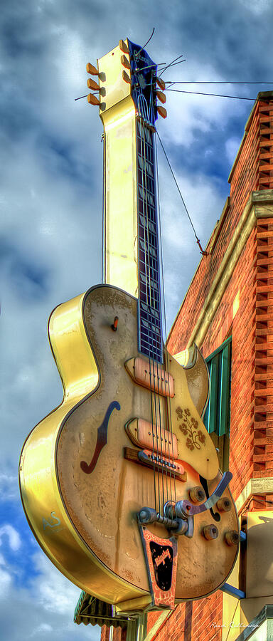 Elvis Presley Photograph - The Gibson Guitar Sun Studio Memphis Tennessee Sign Art by Reid Callaway
