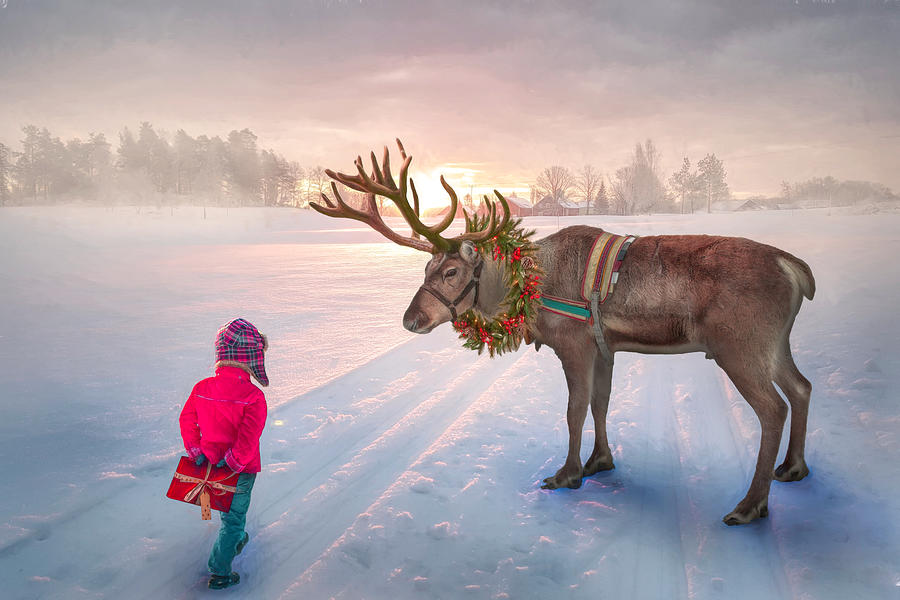 Animal Digital Art - The Gift Exchange by Debra and Dave Vanderlaan