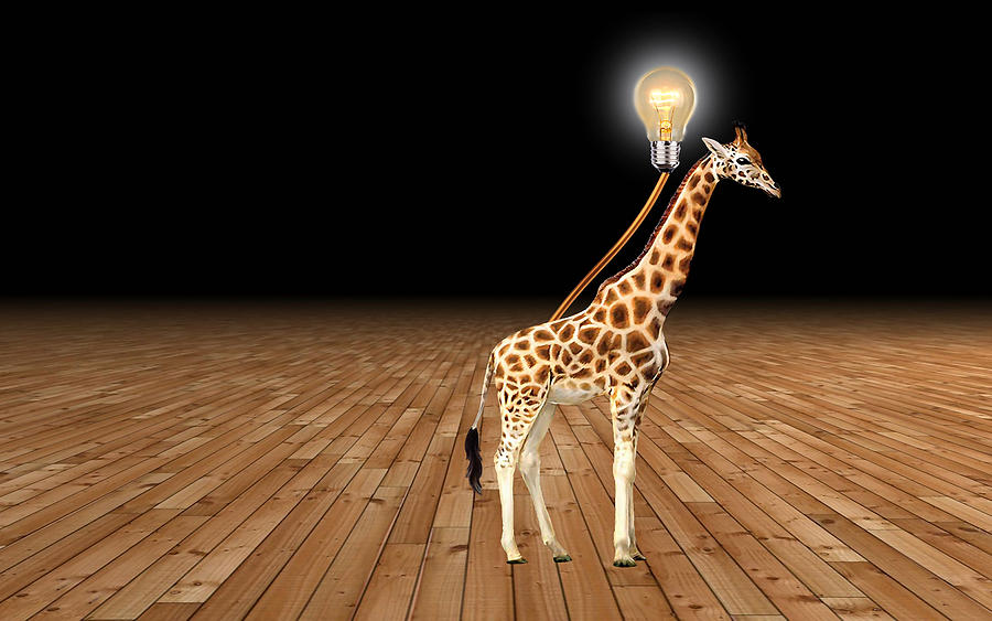 The Giraffe Mixed Media by Marvin Blaine