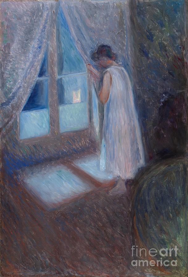 Girl Photograph - The Girl by the Window by Edvard Munch