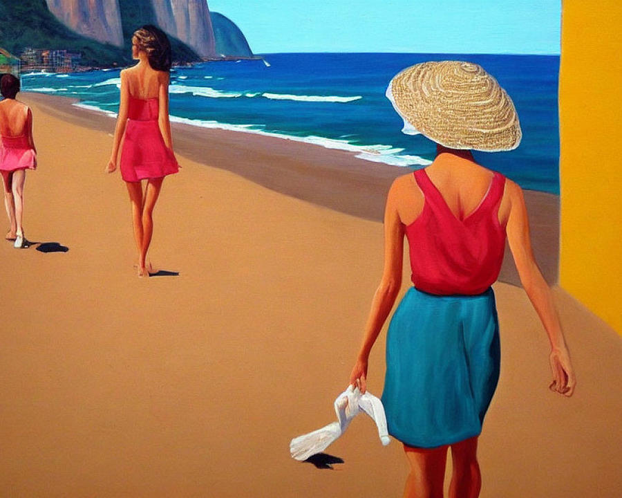 Beach Digital Art - The Girl from Ipanema by David Levasseur